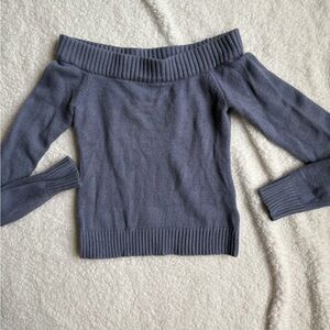 Edikted Slate Off-Shoulder Sweater